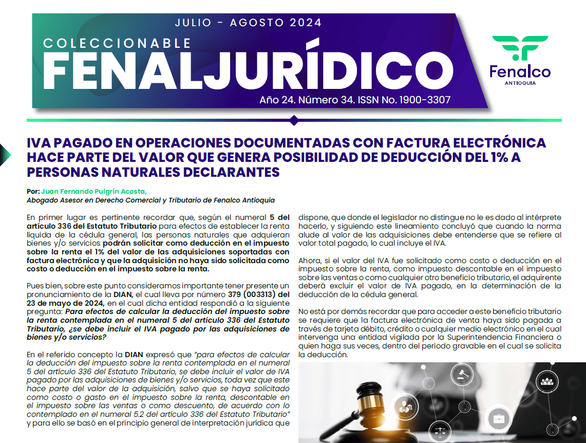 Fenaljurídico julio - agosto